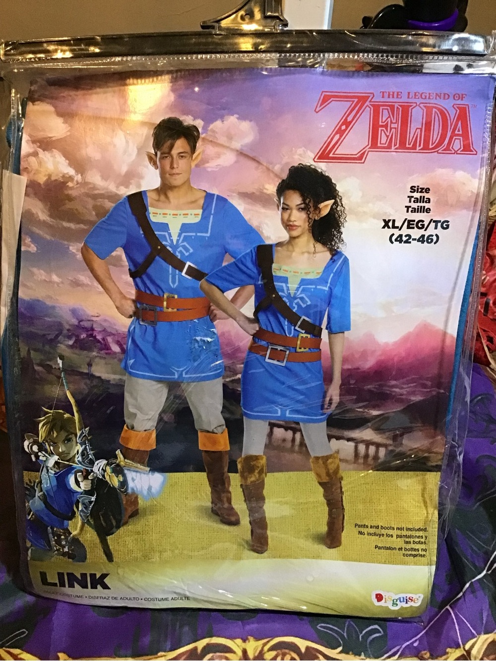 Nintendo the legend of Zelda link adult costume size XL